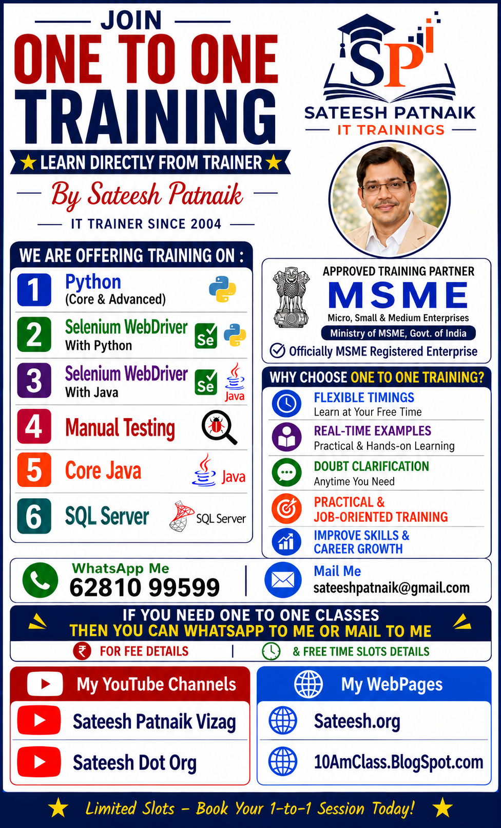 Sateesh Patnaik IT Trainings